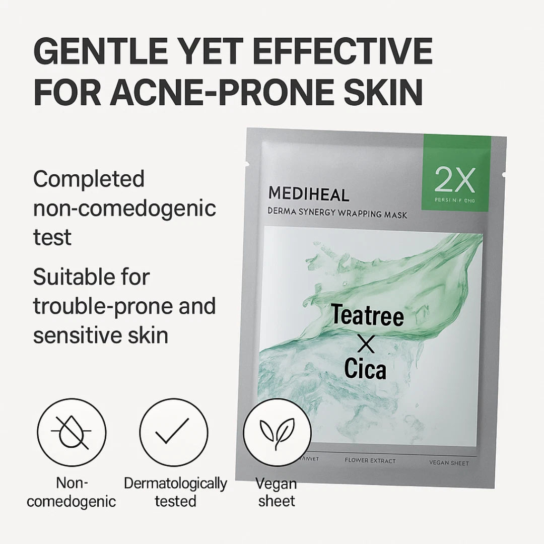 Derma Synergy Wrapping Mask Calming (Pack of 4) | Wholesale K-Beauty