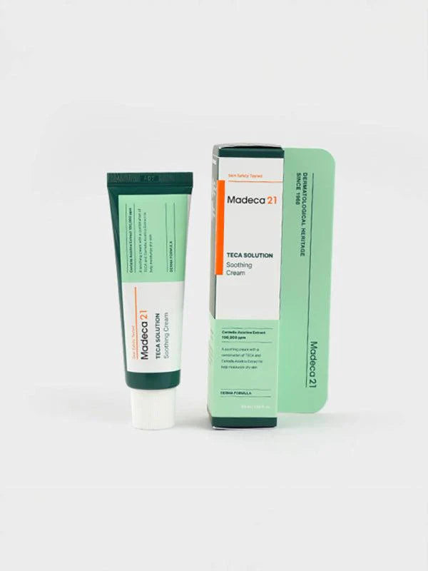 MADECA21 TECA Solution Soothing Cream 50ml – TECA & Centella Barrier Repair Cream | Wholesale K-Beauty
