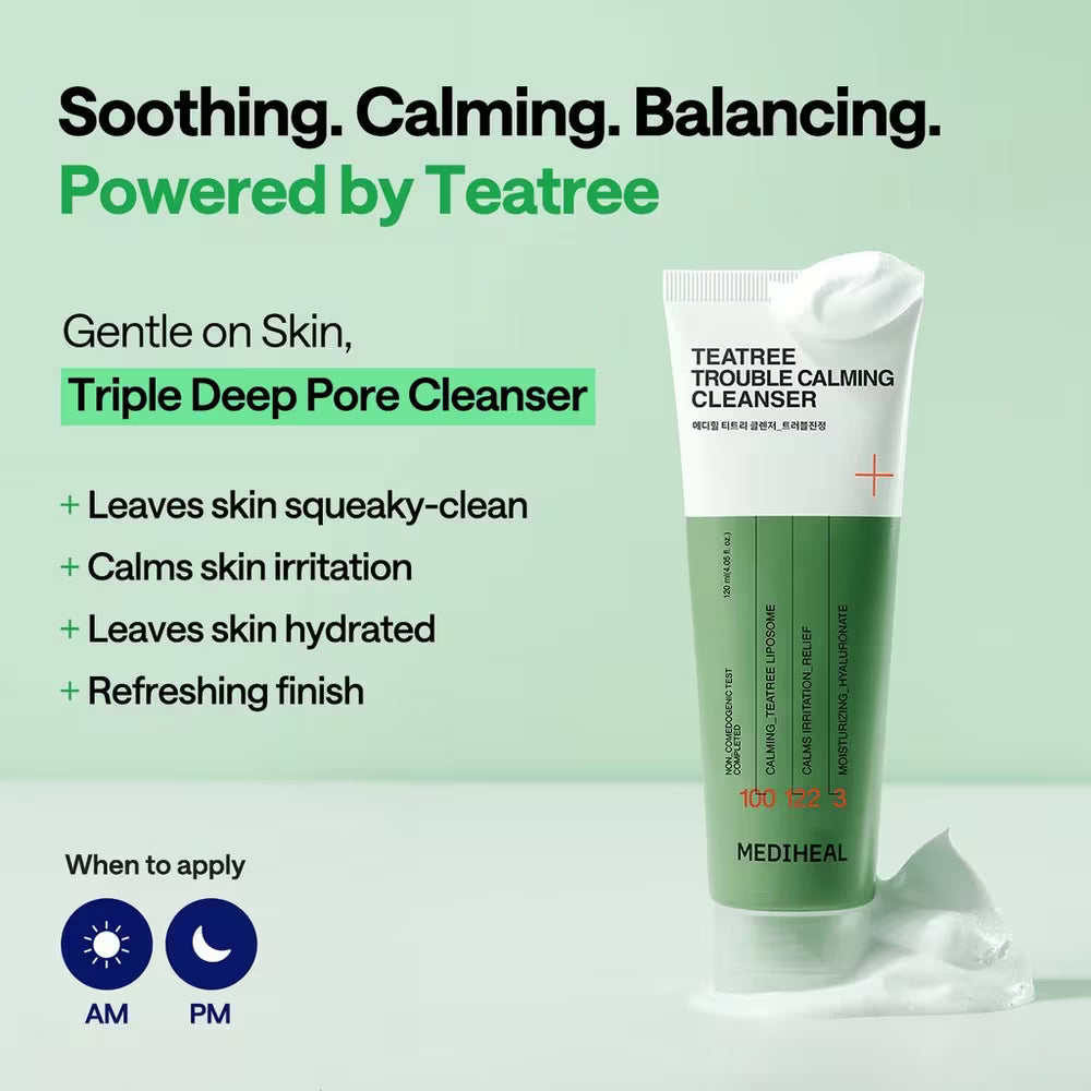 Mediheal Teatree Trouble Calming Cleanser | Wholesale K-Beauty