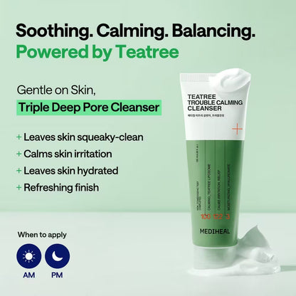 Mediheal Teatree Trouble Calming Cleanser | Wholesale K-Beauty