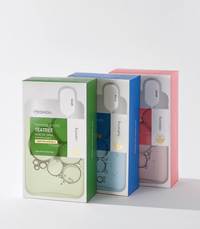 Mediheal Teatree Nude Gel Mask (Pack of 10) - Transparent Hydrogel Sheet | Wholesale K-Beauty