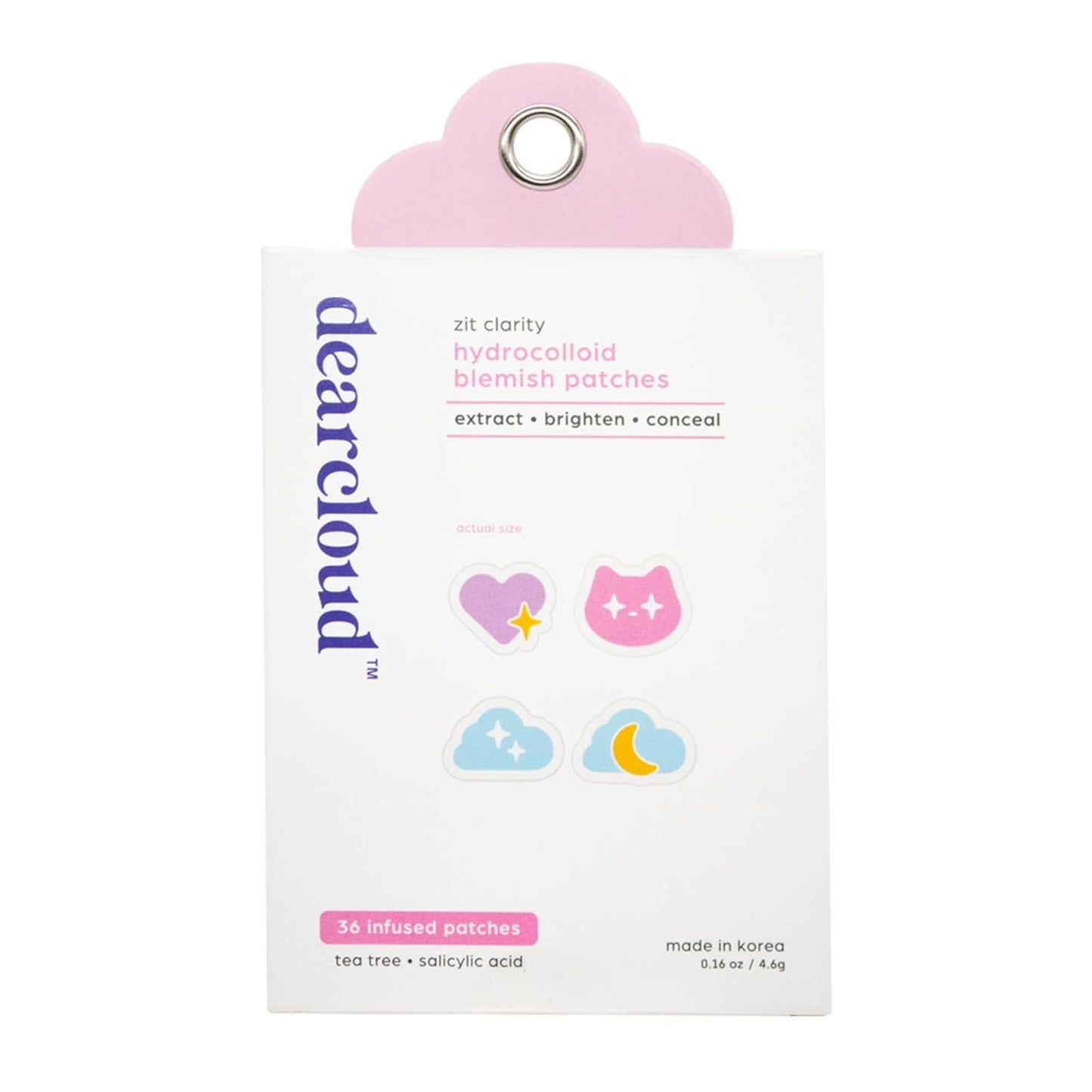 Dearcloud Blemish Patch Refill — Zit Clarity Compact 36ct with Tea Tree + Salicylic Acid — Wholesale K-Beauty