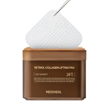 Mediheal Re-tinol Collagen Lifting Toner Pad – Firming Vegan Pads with Pure Re-tinol & Dual Collagen | Wholesale K-Beauty