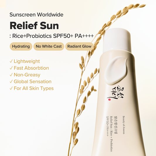 Beauty of Joseon Relief Sun: Rice + Probiotics SPF 50+ PA++++ | Wholesale K-Beauty