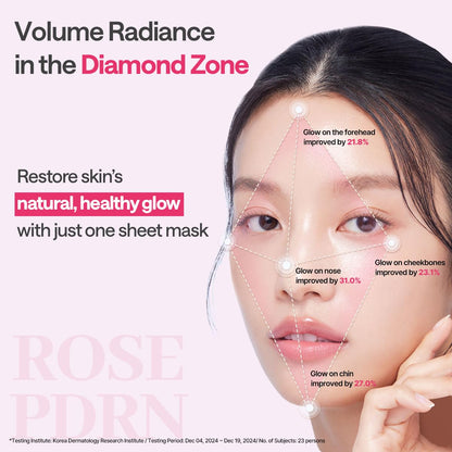 Mediheal Rose PDRN Essential Sheet Mask– 99% Pure White Rose PDRN & Hyaluronic Acid for hydrating – Wholesale K-Beauty (Pack of 10)