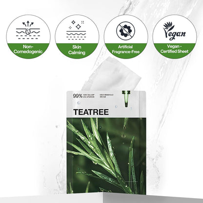 Mediheal Tea Tree Essential Mask – Calming Sheet Mask with Tea Tree, Centella, and Chamomile | Wholesale K-Beauty
