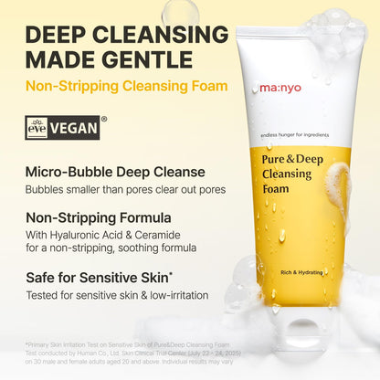 MANYO Pure & Deep Cleansing Foam (200mL) | Wholesale K-Beauty