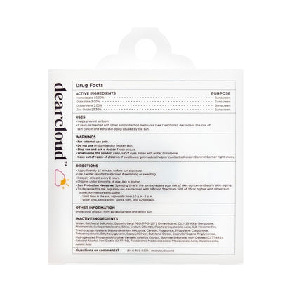 Dearcloud Dear Sun Perfecting SPF Cushion — Color-Adapting Zinc + Cica Sunscreen — Wholesale K-Beauty