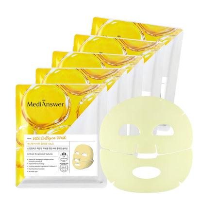 MediAnswer Vita Collagen Mask (Pack of 5) | Wholesale K-Beauty