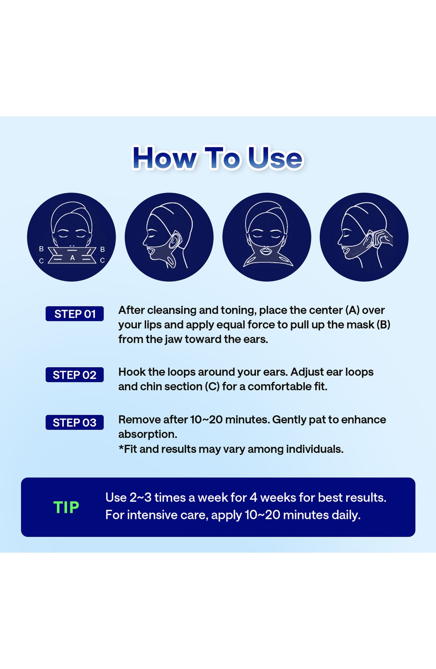 Mediheal V.T.R Stretching Patch (Pack of 4) - Face Skin Firming Band Mask Sheet | Wholesale K-Beauty