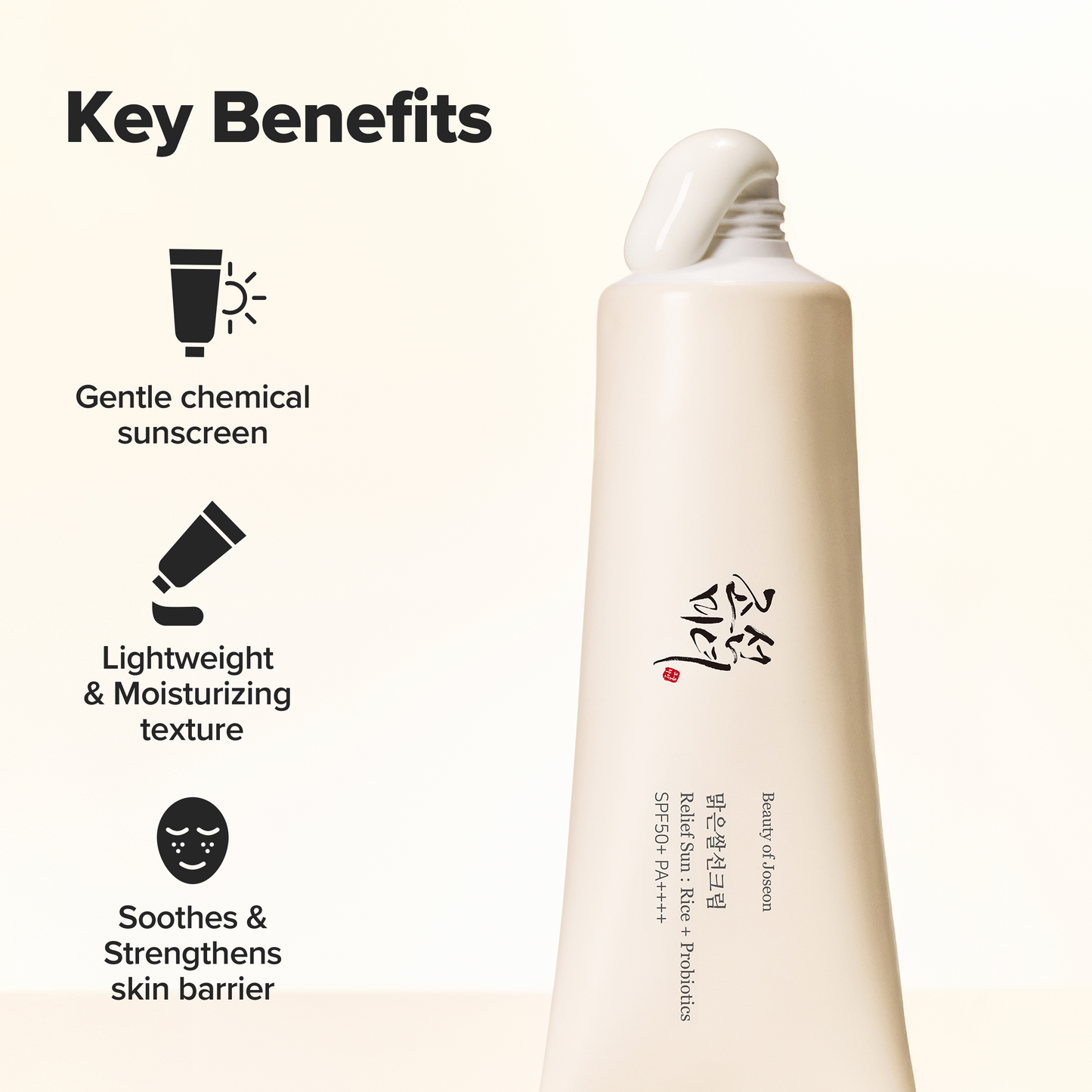 Beauty of Joseon Relief Sun: Rice + Probiotics SPF 50+ PA++++ | Wholesale K-Beauty