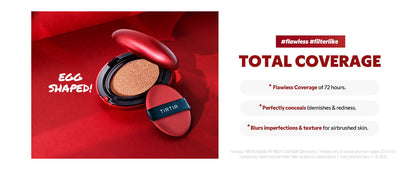 TIRTIR Mask Fit Red Cushion Foundation (Full size), Long-Lasting Radiant Coverage - Wholesale K-Beauty