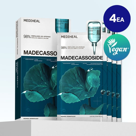 Mediheal Madecassoside Essential Mask (Pack of 4) | Wholesale K-Beauty