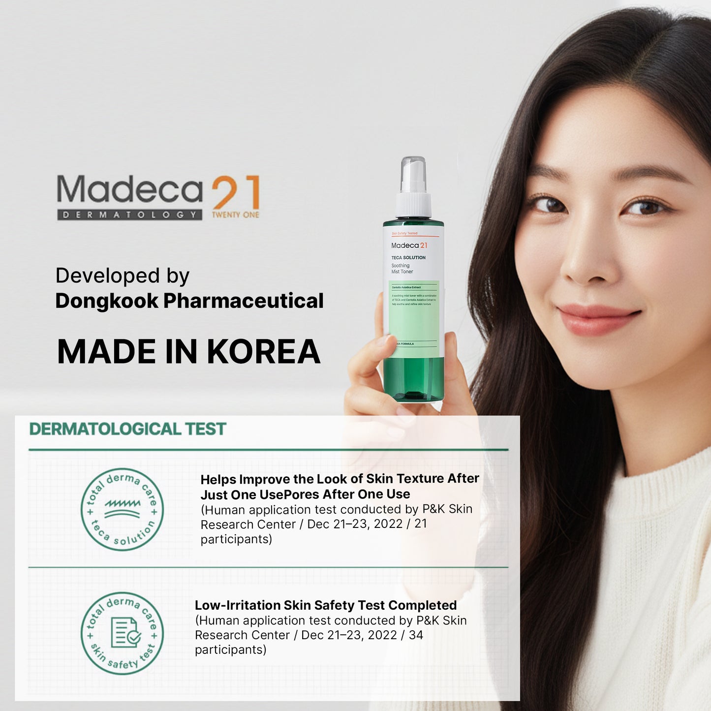 MADECA21 TECA Solution Soothing Mist Toner 200ml – TECA & Centella Calming Spray Toner | Wholesale K-Beauty